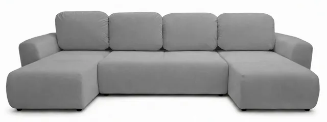 selsey-olido-u-eckcouch-mit-schlaffunktion-und-stauraum-grauer-hydrophober-samt image 1