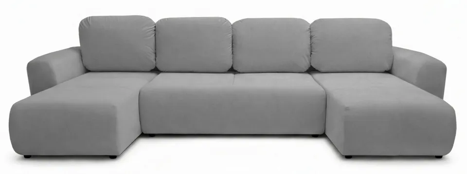 selsey-olido-u-eckcouch-mit-schlaffunktion-und-stauraum-grauer-hydrophober-samt image 1