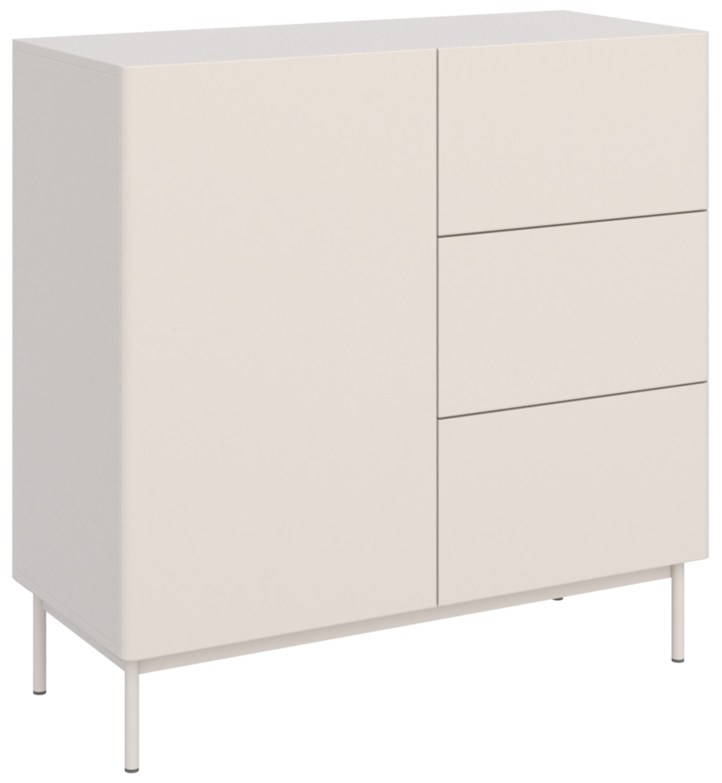 selsey-kommode-olio-100-cm-einfl-gelig-mit-3-schubladen-sideboard-kaschmir image 1