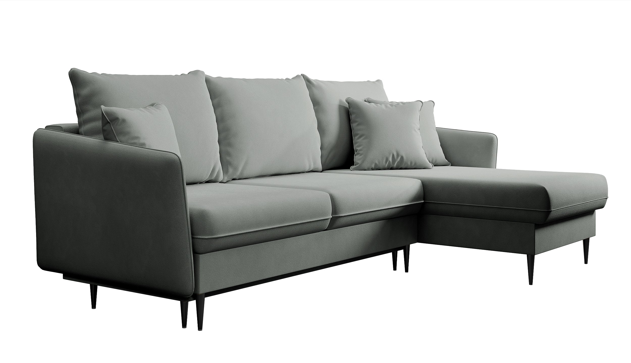 selsey-volio-ecksofa-mit-schlaffunktion-grauer-wasserabweisender-samt-schwarze-b image 5