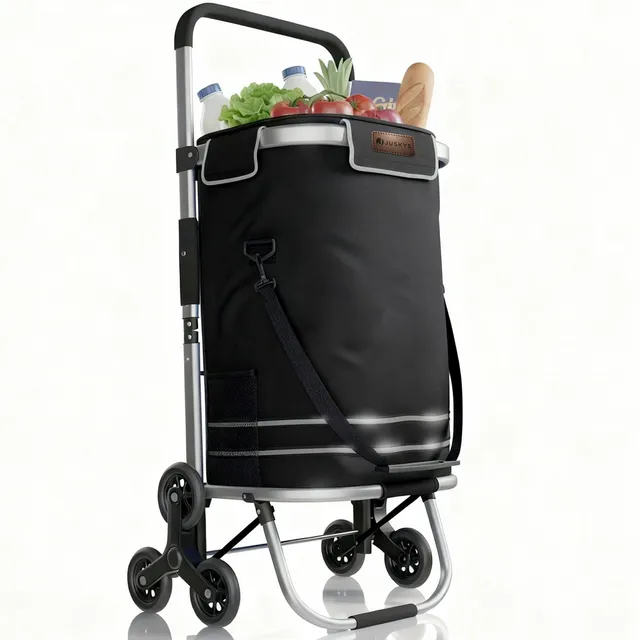 juskys-einkaufstrolley-treppensteiger-3in1-schwarz-56-l-bis-30-kg image 1