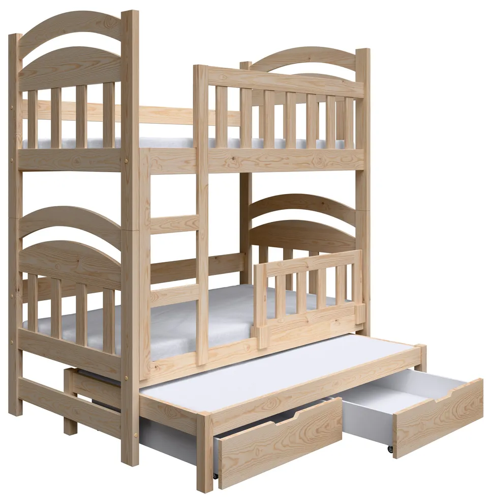 selsey-dopio-etagenbett-75x180-cm-dreist-ckig-mit-matratzen-schubladen-kiefer image 1