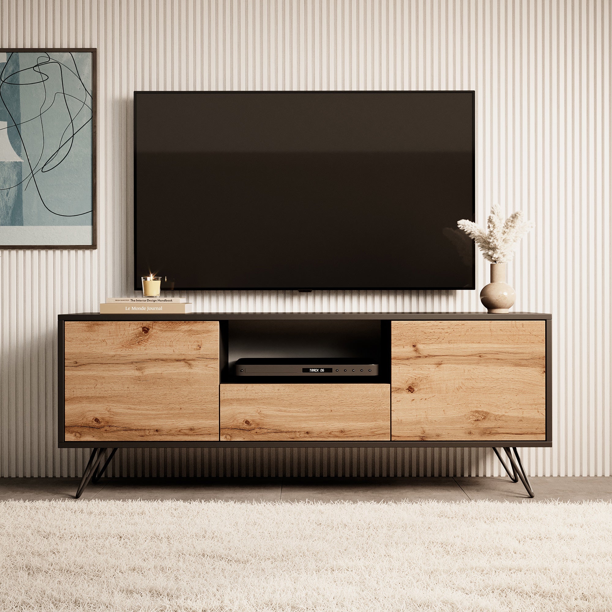selsey-tv-schrank-ploystea-137-cm-schwarz-wotan-eiche image 6