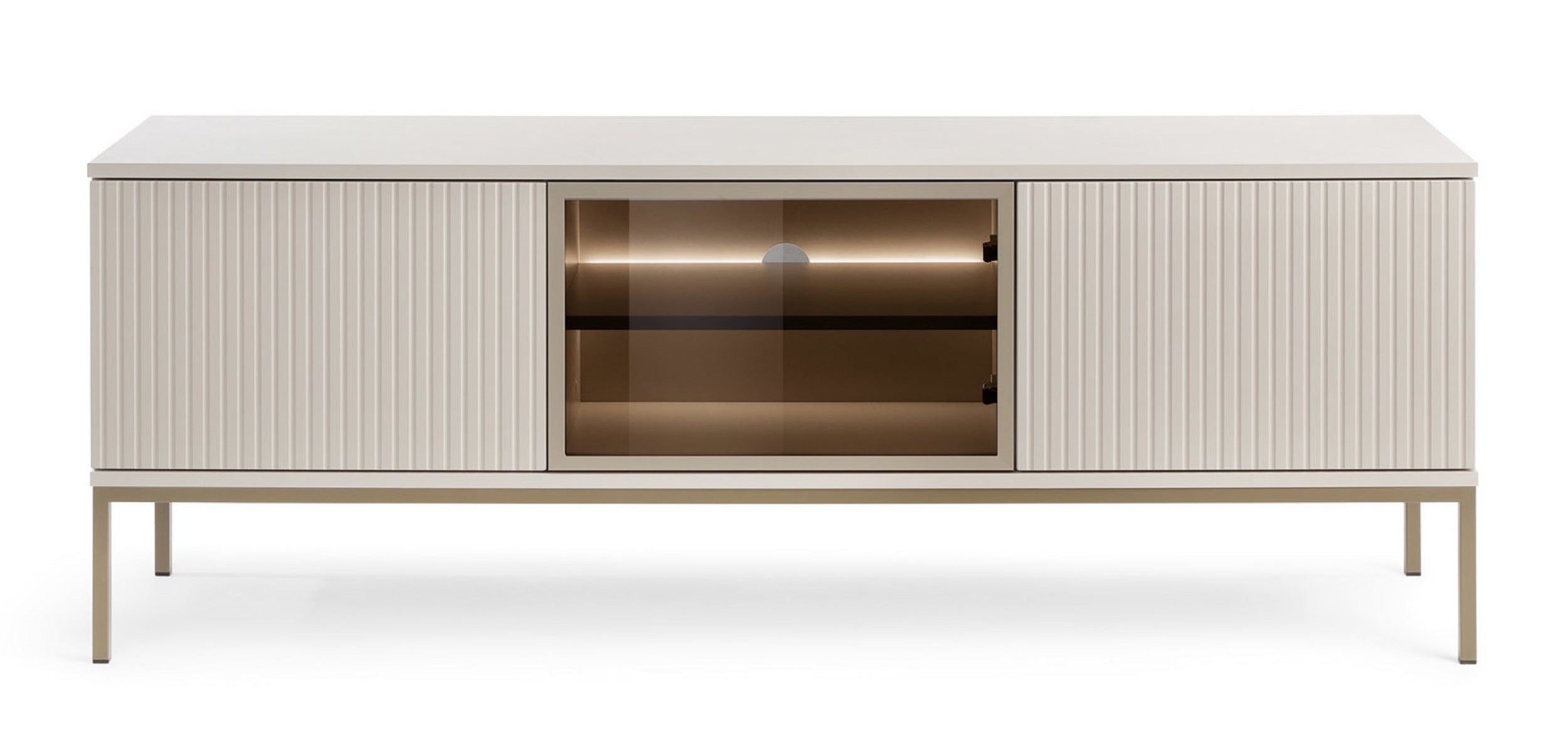 selsey-tosena-tv-schrank-154-cm-mit-dreht-ren-und-led-kaschmir image 4