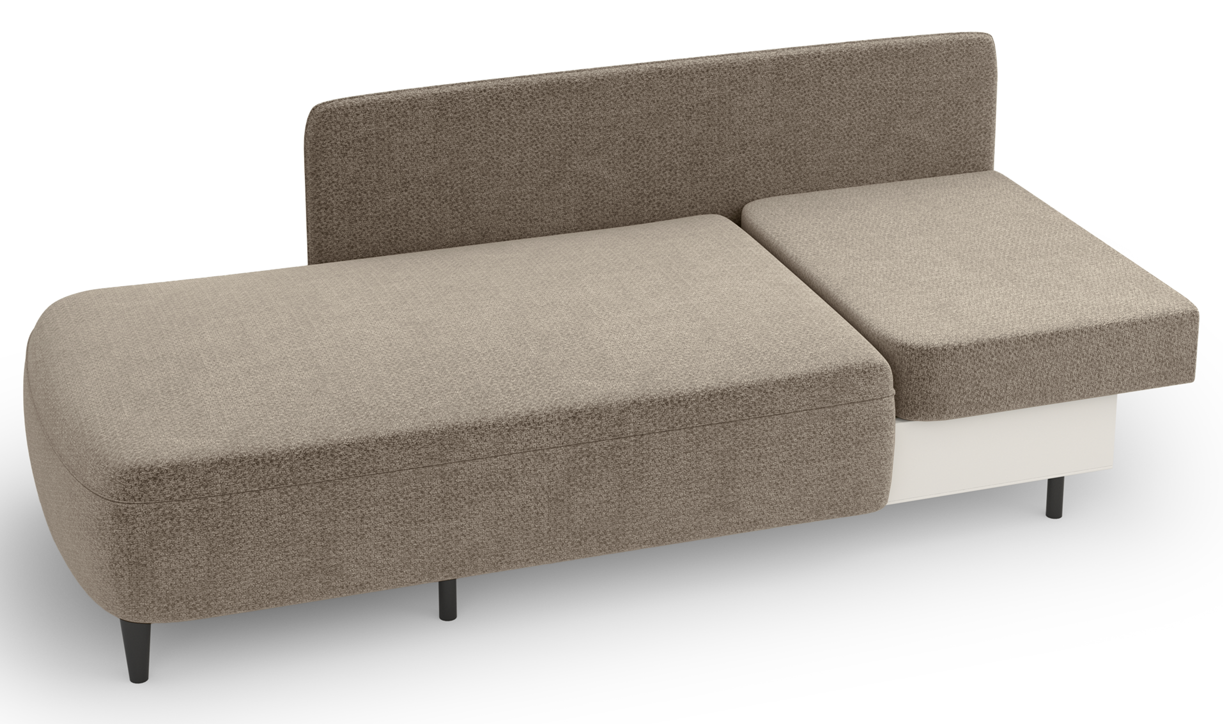 selsey-pinkio-ausziehbare-liege-links-mit-stauraum-dunkelbeige-chenille image 8