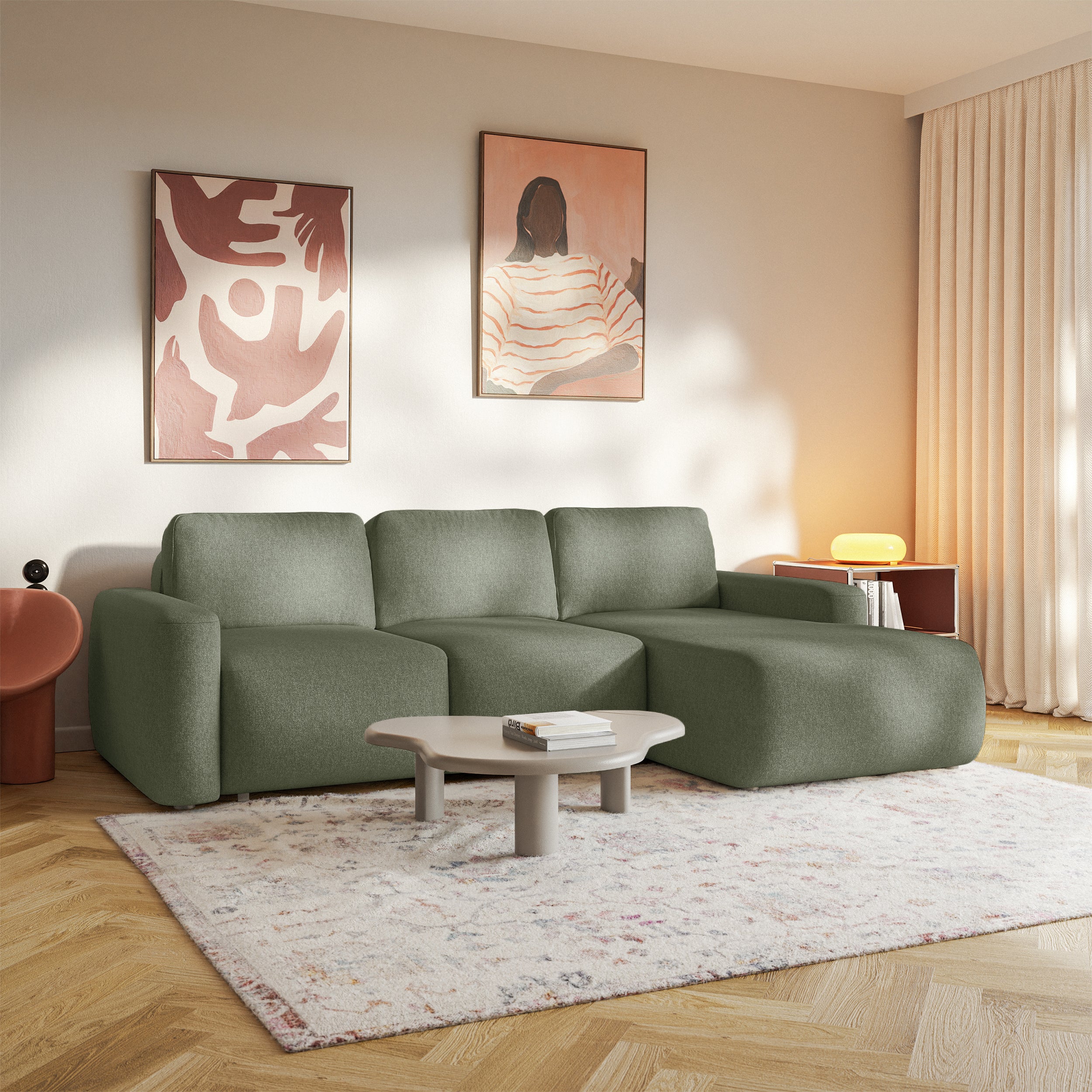 selsey-carnos-mini-ecksofa-mit-schlaffunktion-l-form-rechts-olivgr-ner-chenille- image 5