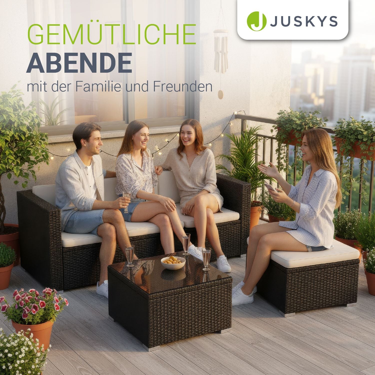 juskys-polyrattan-lounge-punta-cana-m-3-sitzer-sitzgruppe-schwarz-grau image 7
