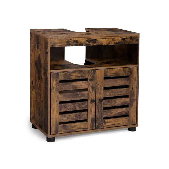 vasagle-waschbeckenunterschrank-vintagebraun-badschrank image 1