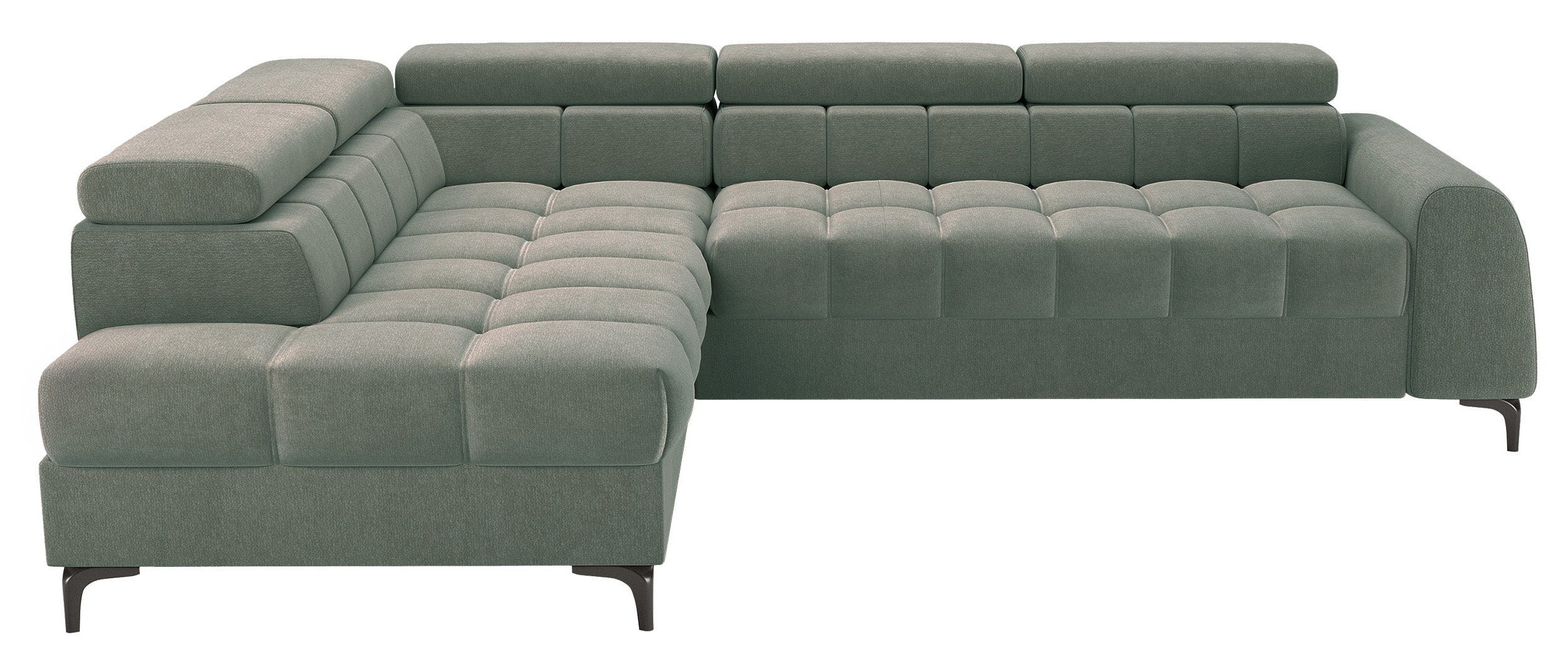 selsey-arellio-ecksofa-mit-schlaffunktion-l-links-salbeigr-n-chenille-mit-staura image 1