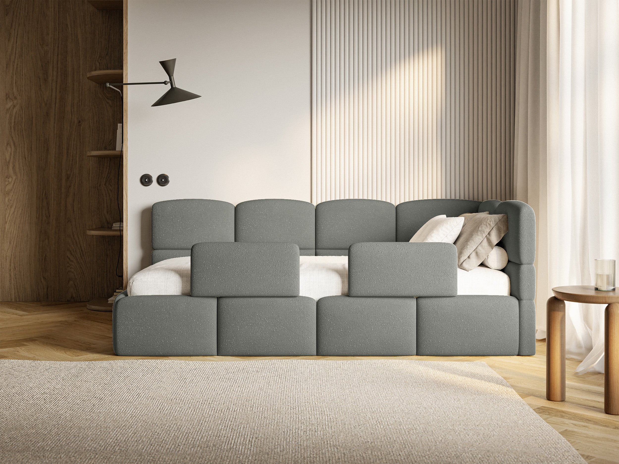 selsey-cloudy-jugendbett-90x200-cm-rechtsseitig-mit-stauraum-dunkelgrau-chenille-2 image 3