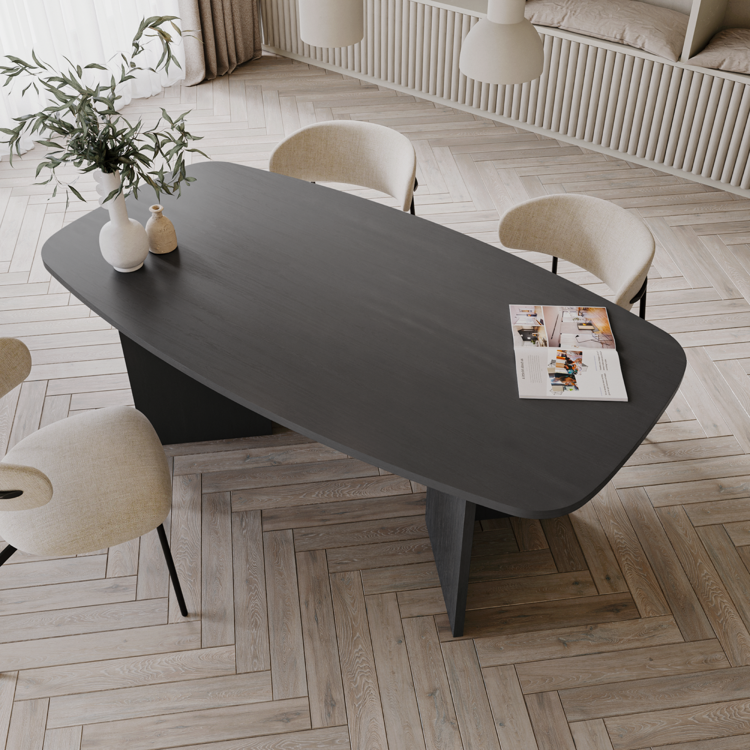 selsey-piano-esstisch-190-cm-esche-prestige-schwarz image 5