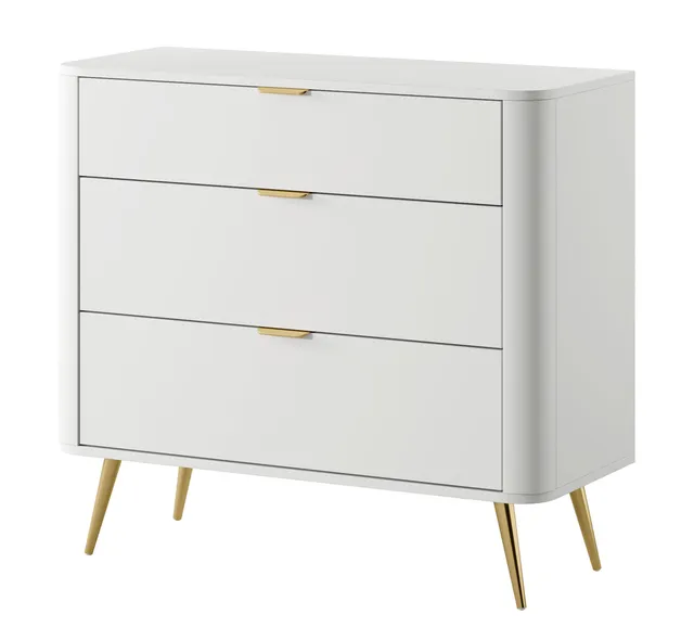 selsey-oval-kommode-92-cm-wei-mit-drei-schubladen image 1