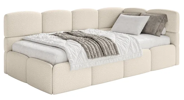 selsey-cloudy-jugendbett-90x200-cm-rechts-mit-stauraum-hellbeige-boucl image 1