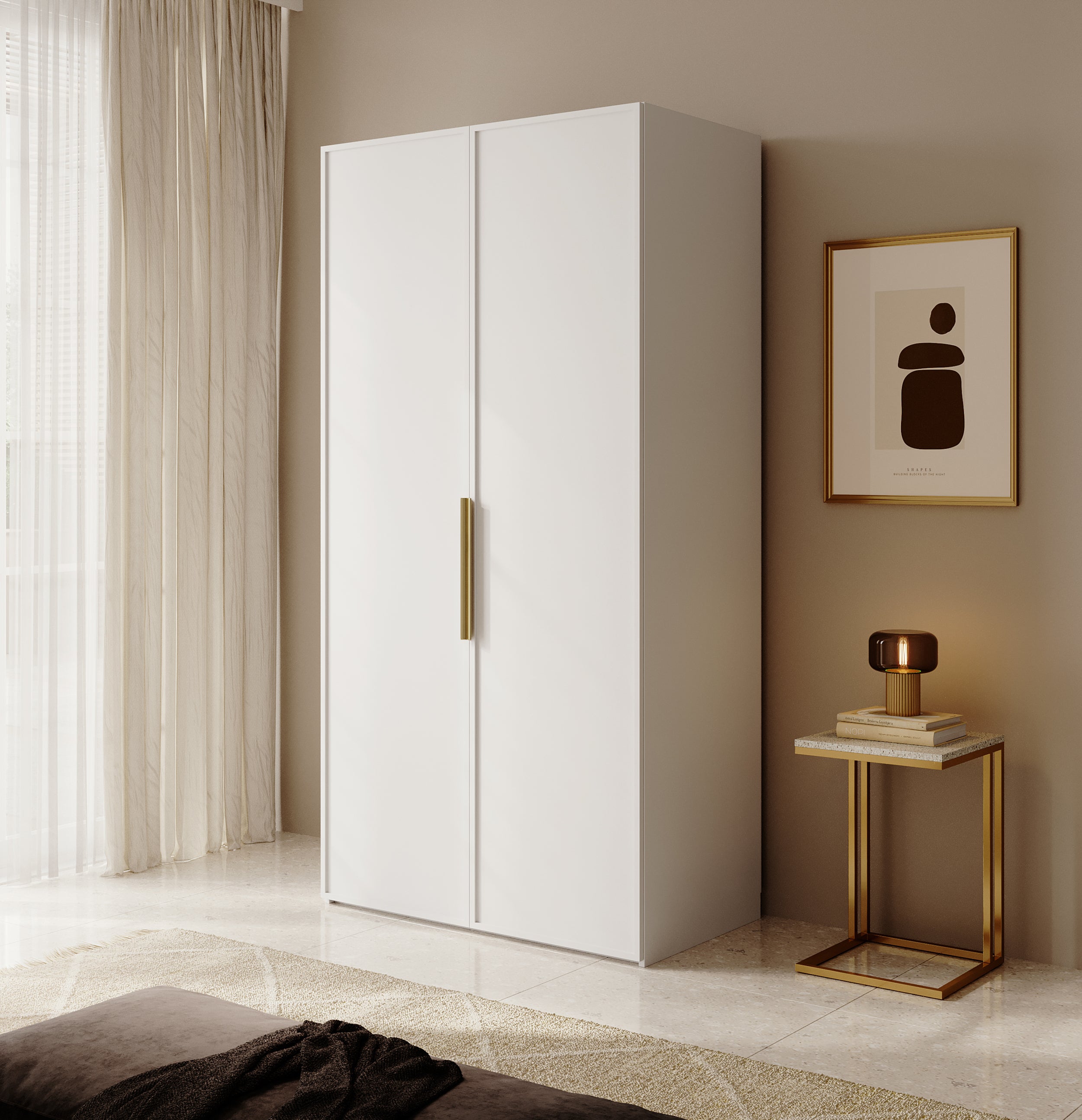 selsey-frame-zweifl-geliger-rahmenkleiderschrank-mit-100-cm-kleiderstange-wei image 2