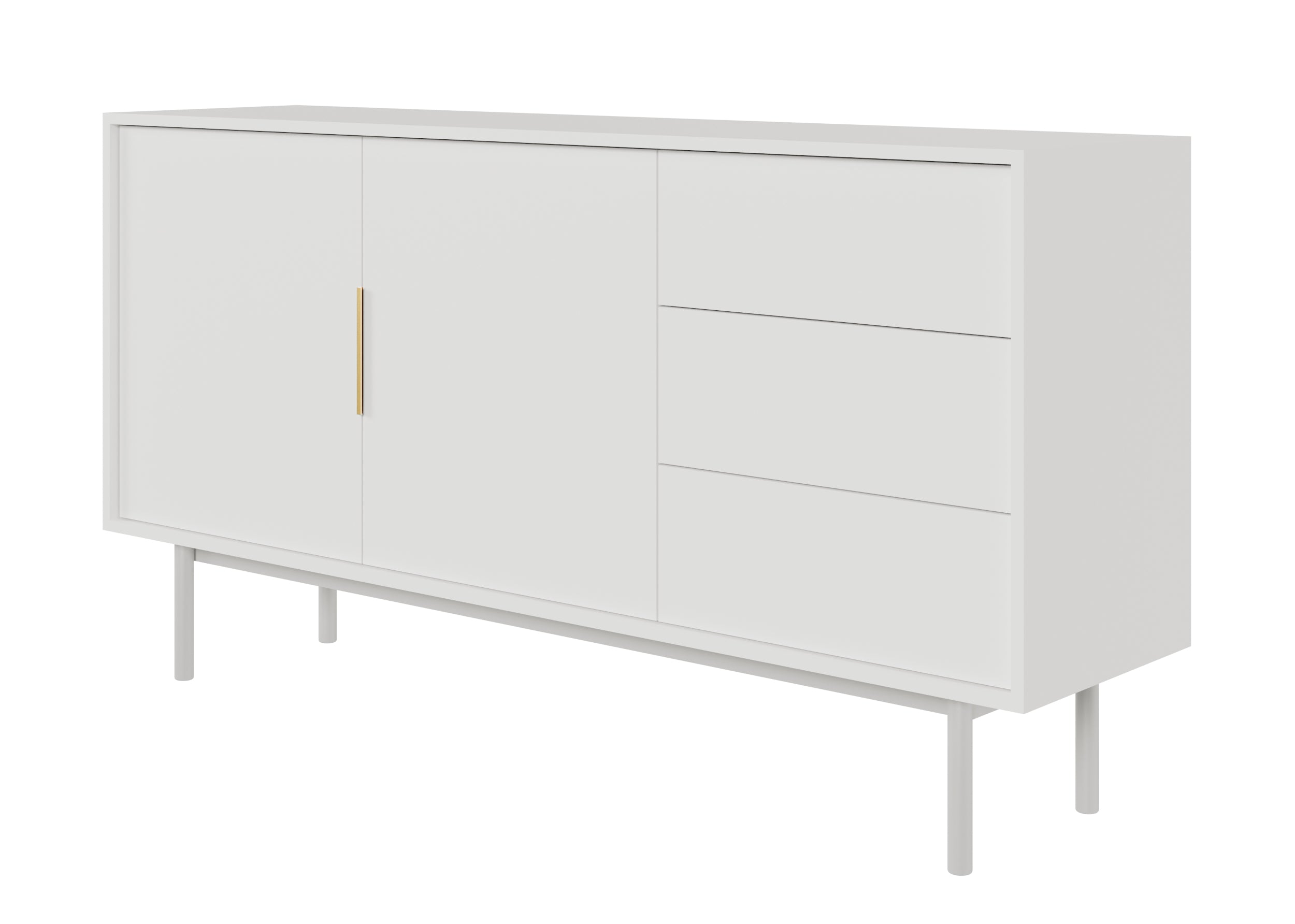selsey-viviaro-zweit-rige-kommode-mit-drei-schubladen-154-cm-wei image 1