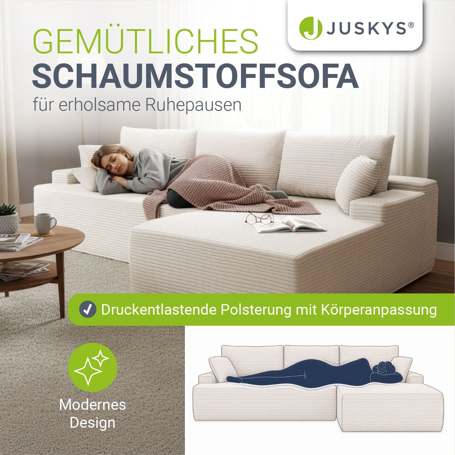 juskys-sofa-coredo-ecksofa-mit-cord-bezug-creme-mit-ottomane-rechts image 7