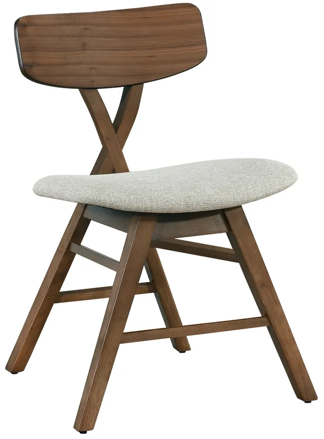 selsey-loomens-holzstuhl-esszimmer-nussbaum-beige image 1