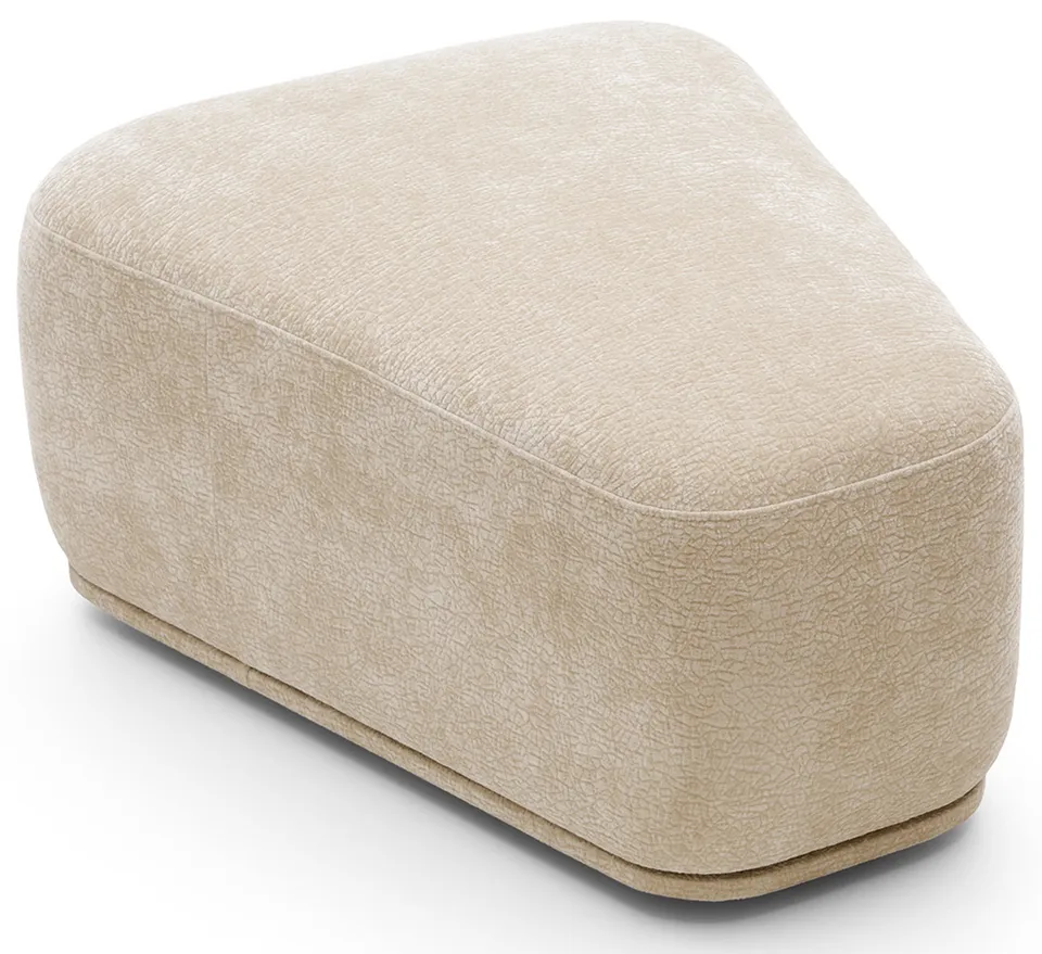 selsey-bommo-modulares-dreieckiges-pouf-beige-chenille image 1