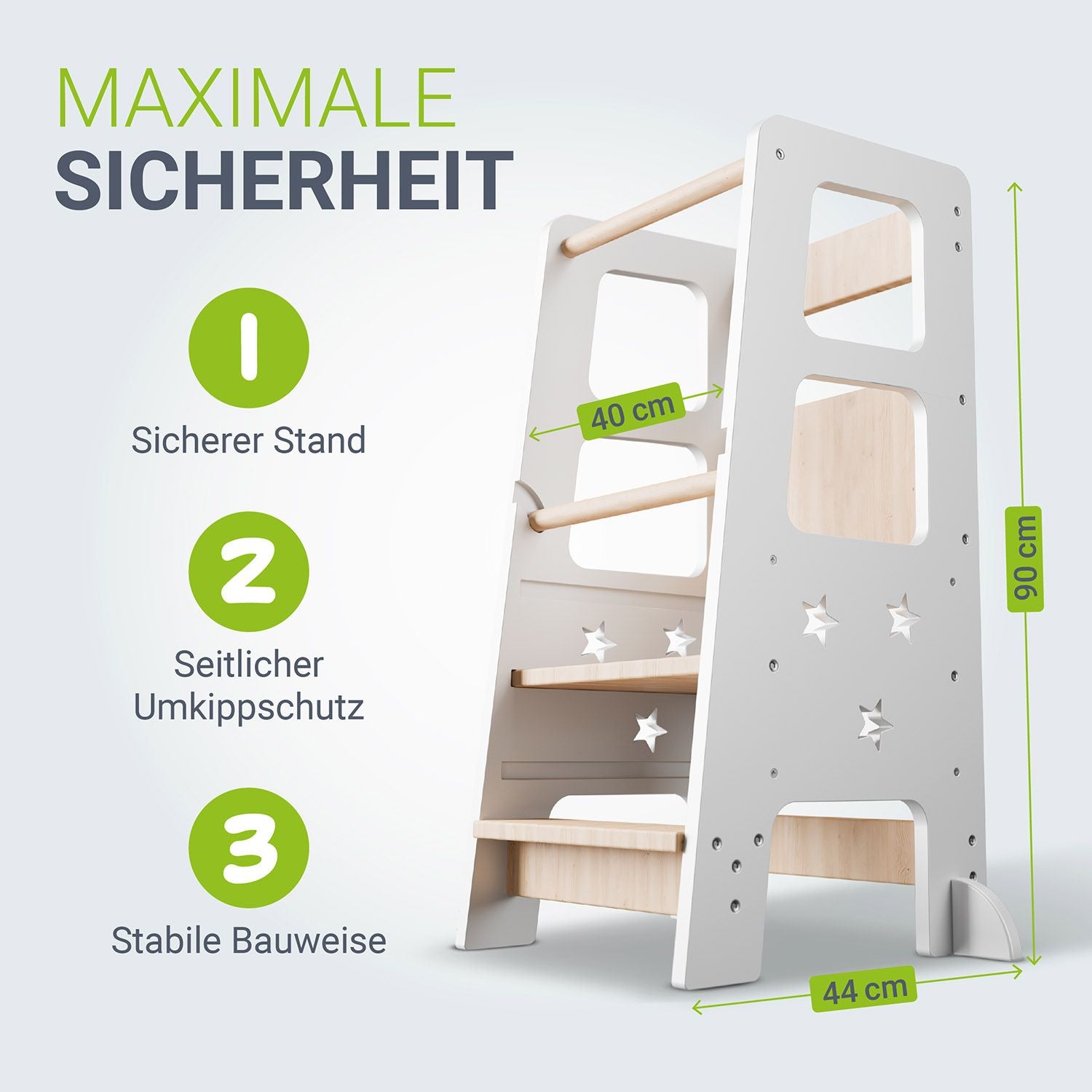 juskys-lernturm-henny-h-henverstellbar-k-chenhelfer-stehhilfe-ab-1-jahr image 3