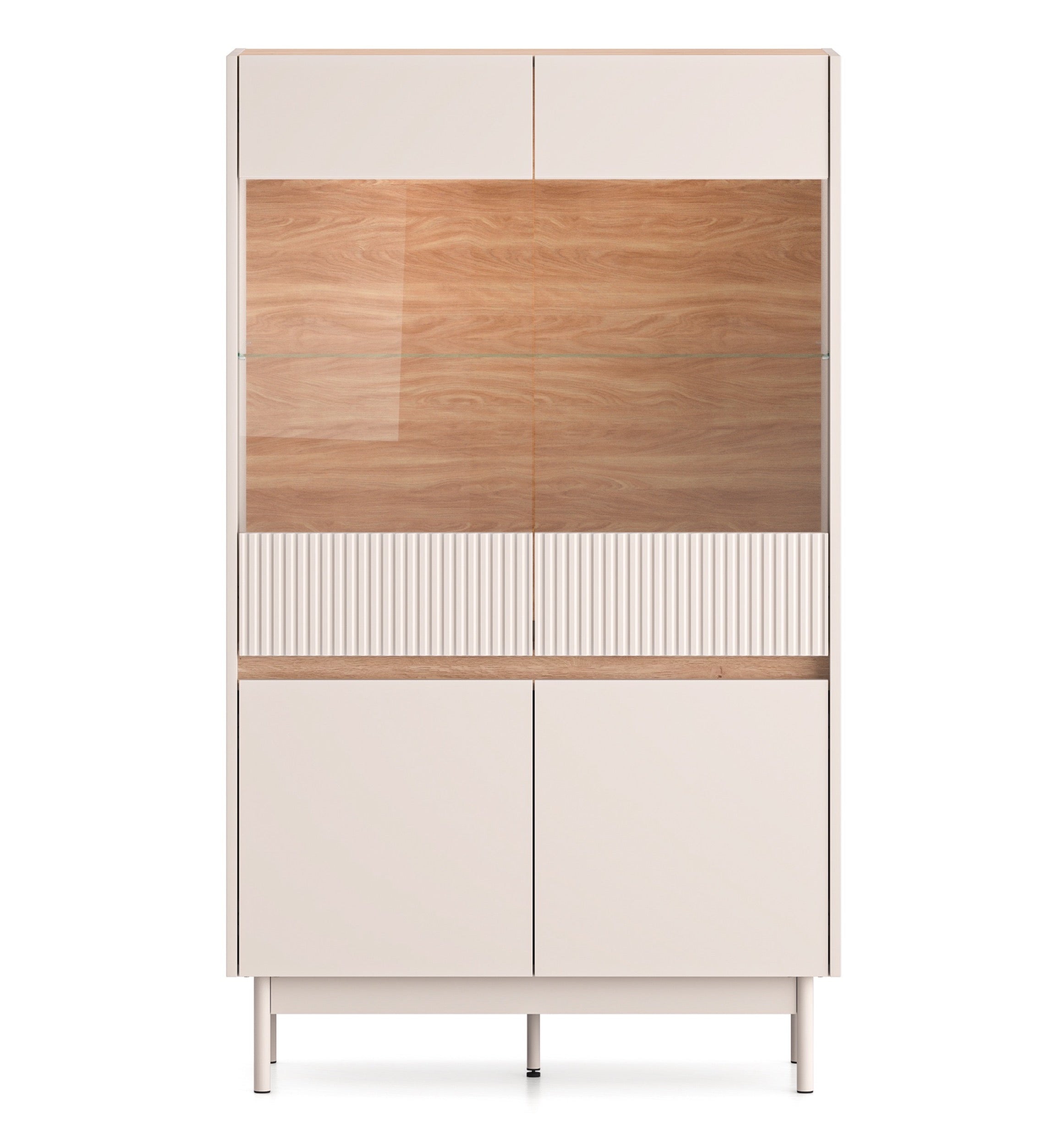 selsey-dunea-vitrine-4-t-rig-92-cm-mit-beleuchtung-kaschmir-eiche image 8
