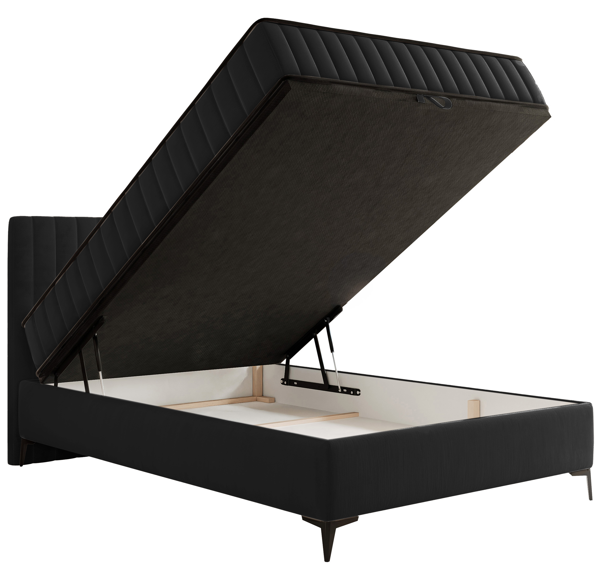 selsey-kontinentalbett-mufasso-140x200-cm-mit-stauraum-schwarzer-velours-wassera image 6