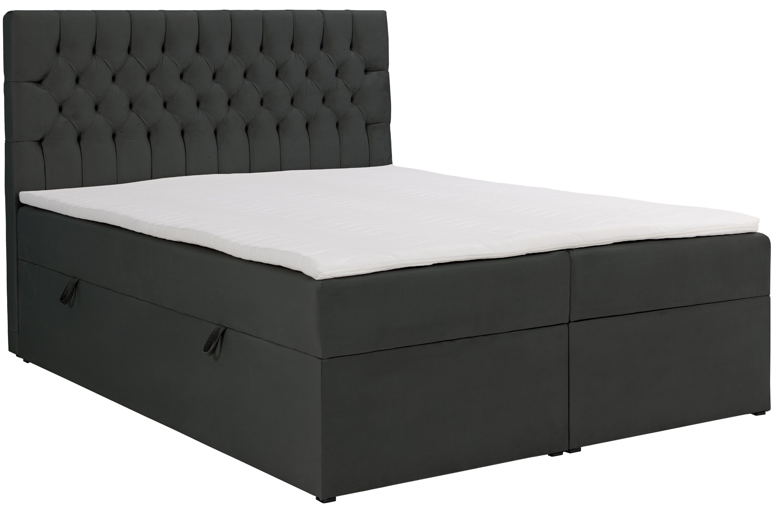 selsey-daissy-kontinentalbett-140x200-cm-mit-stauraum-und-topper-dunkelgrauer-sa image 1