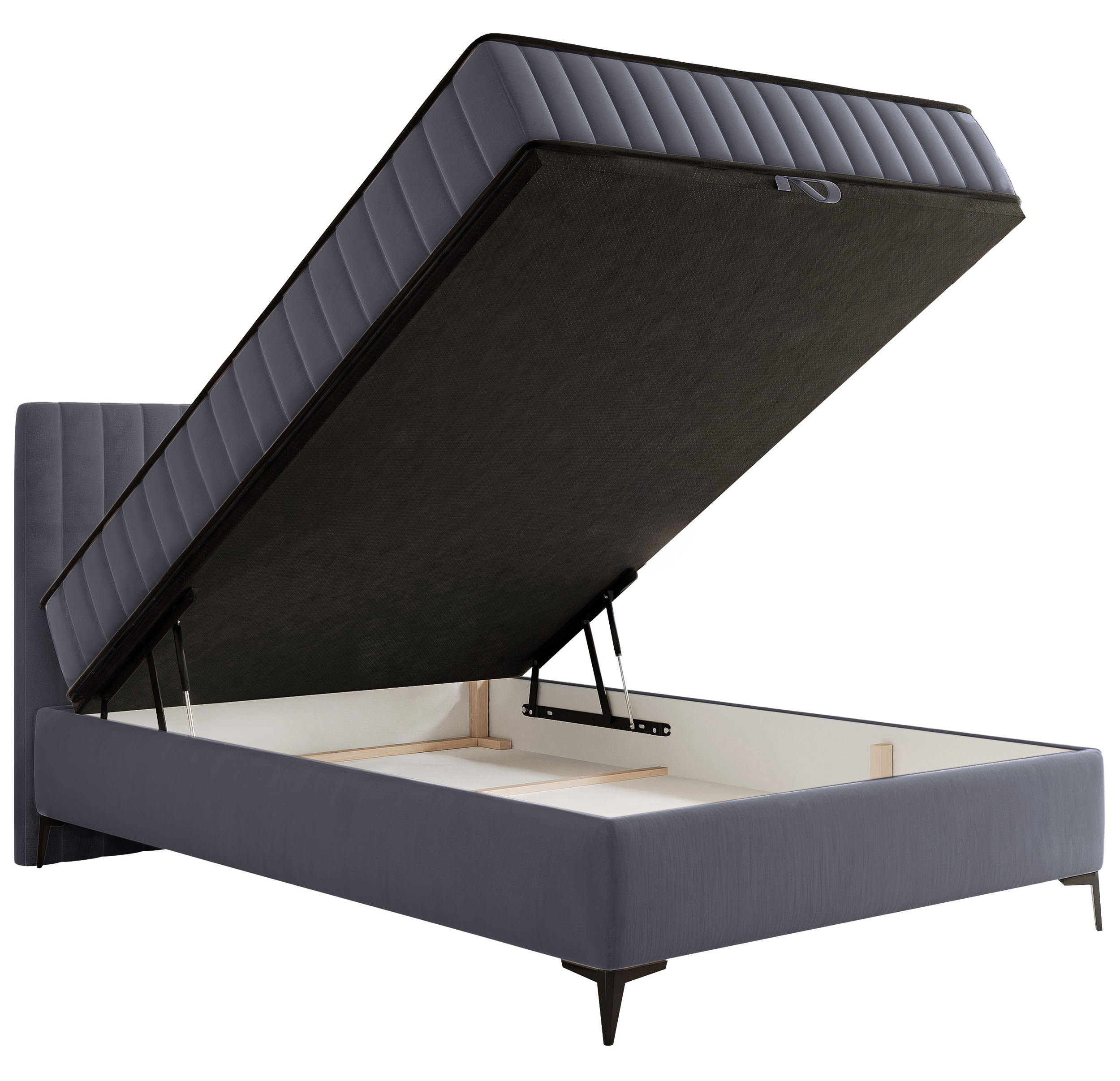 selsey-mufasso-kontinentalbett-140x200-cm-mit-stauraum-grauer-velours image 6