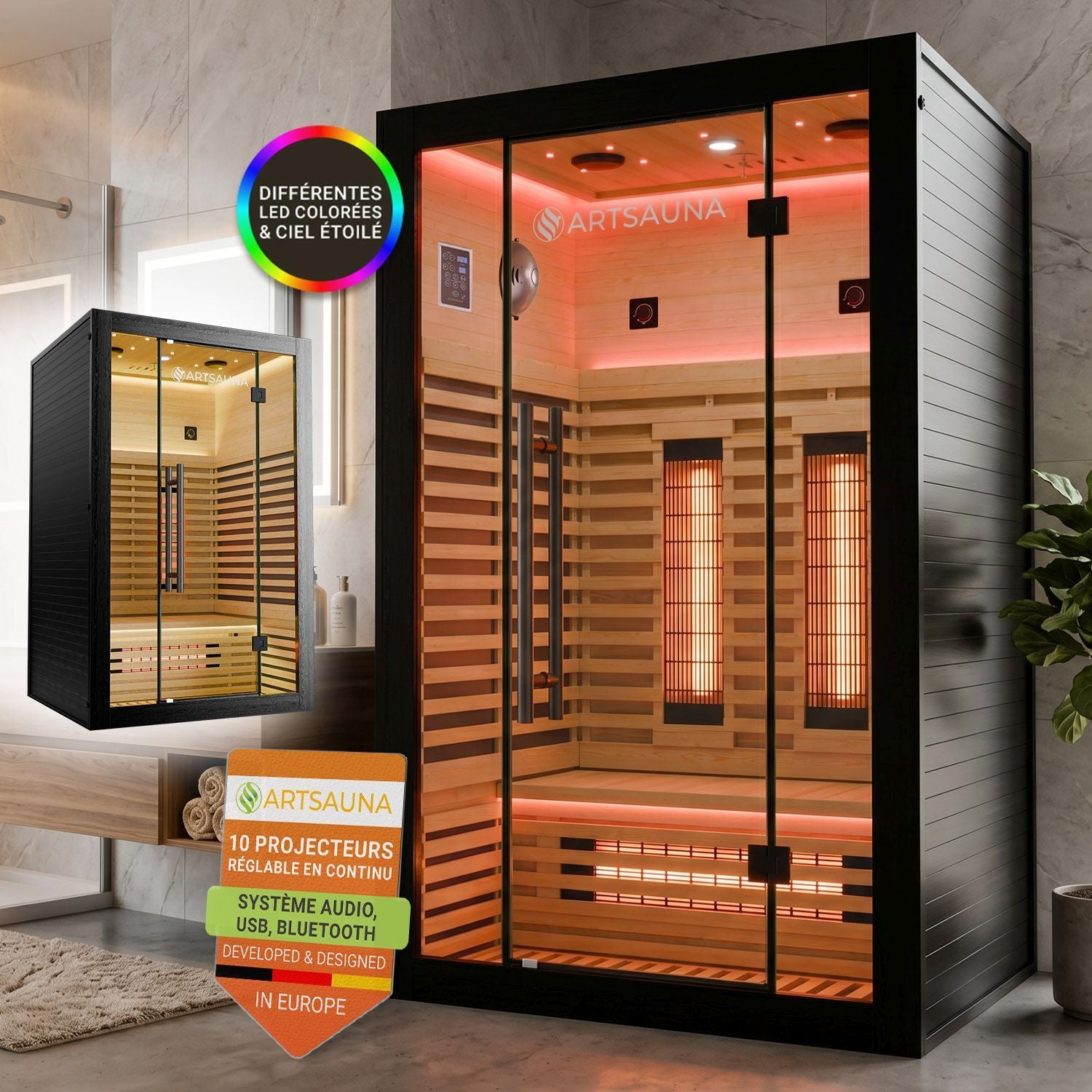 juskys-infrarotkabine-trondheim-120-schwarz-hemlock-holz-f-r-2-personen image 8