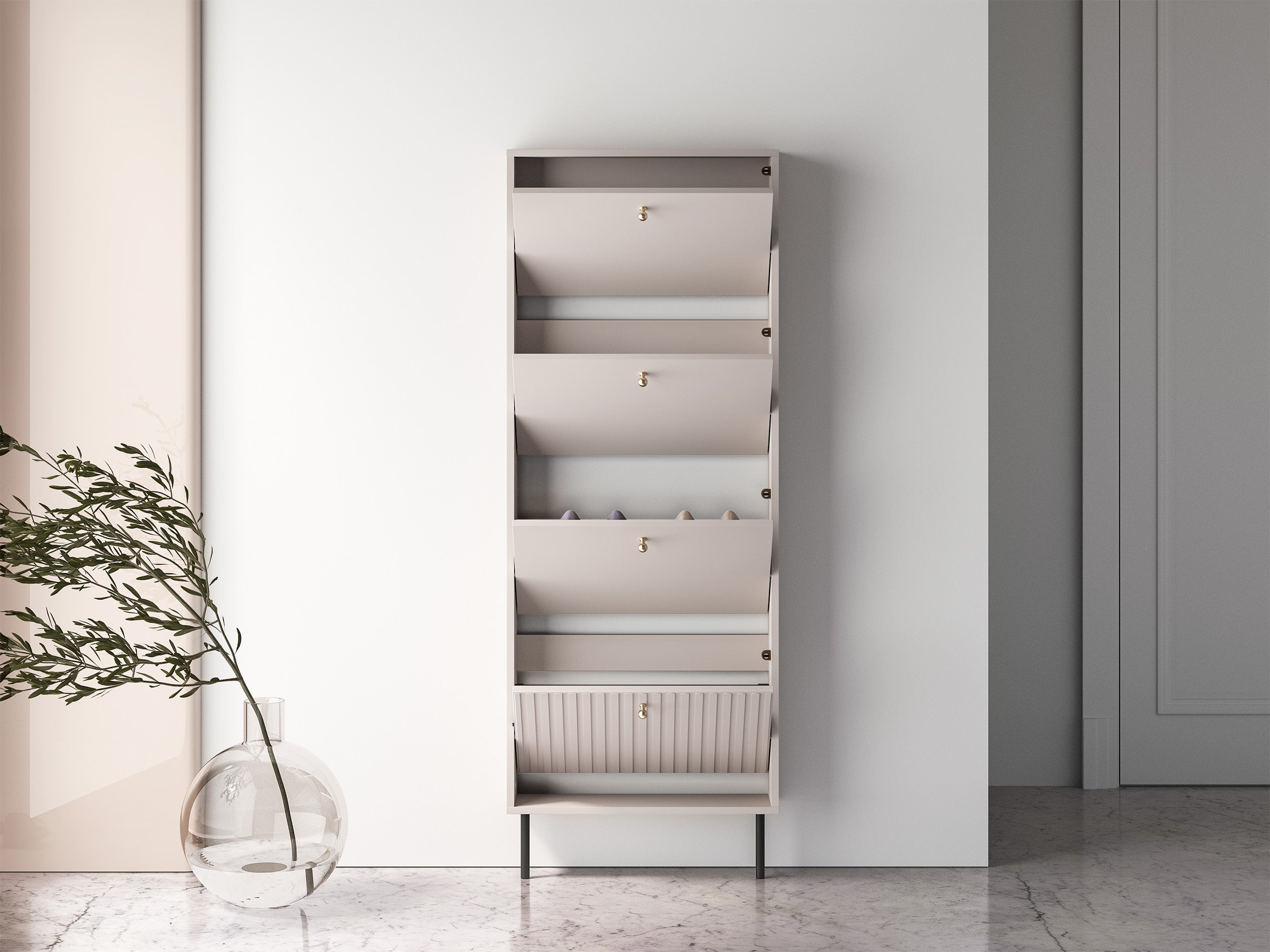 selsey-caletto-schuhschrank-60-cm-mit-4-klappen-kaschmir image 4