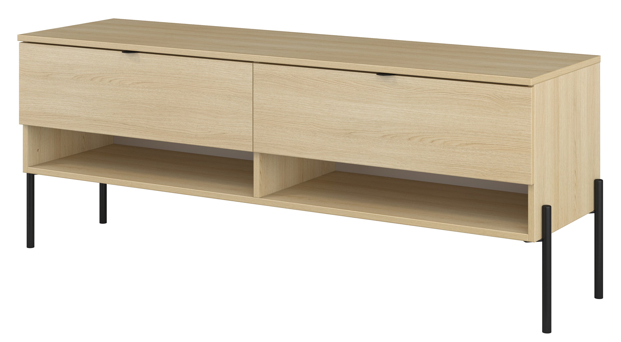 selsey-ore-tv-schrank-140-cm-mit-zwei-schubladen-lindberg-eiche image 8