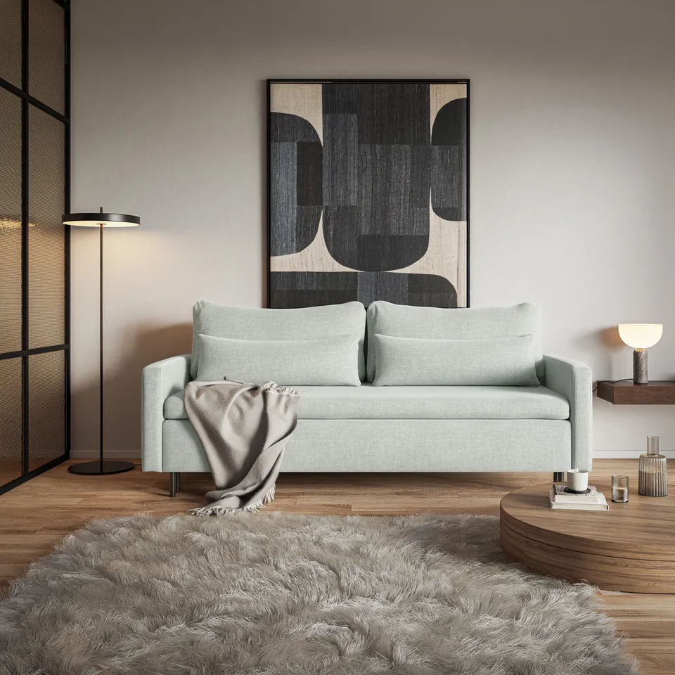 selsey-umpro-schlafsofa-3-sitzig-ausklappbar-mit-stauraum-minzgr-ner-chenille image 1