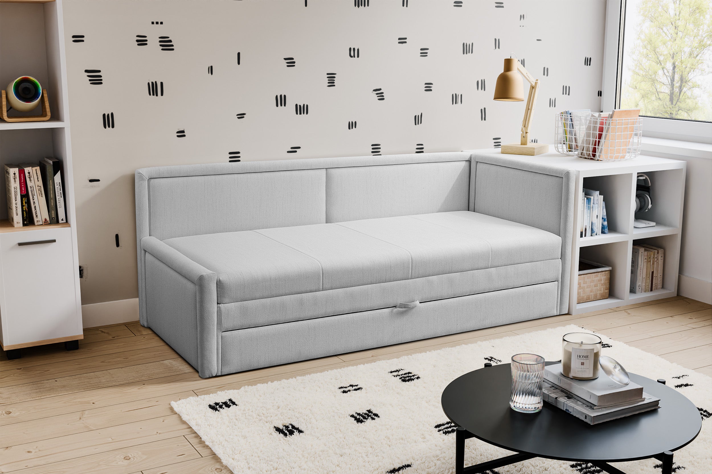 selsey-caprili-jugendbett-mit-stauraum-universell-hellgrau-flechtstoff image 2