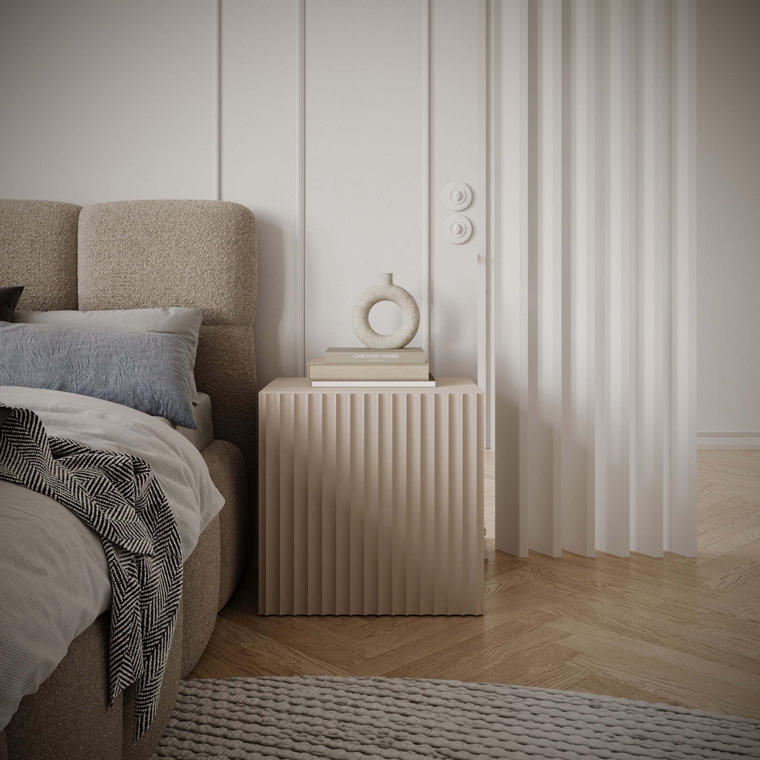 selsey-sunds-nachttisch-mit-t-r-50-cm-kaschmir-mit-rillenfront image 4