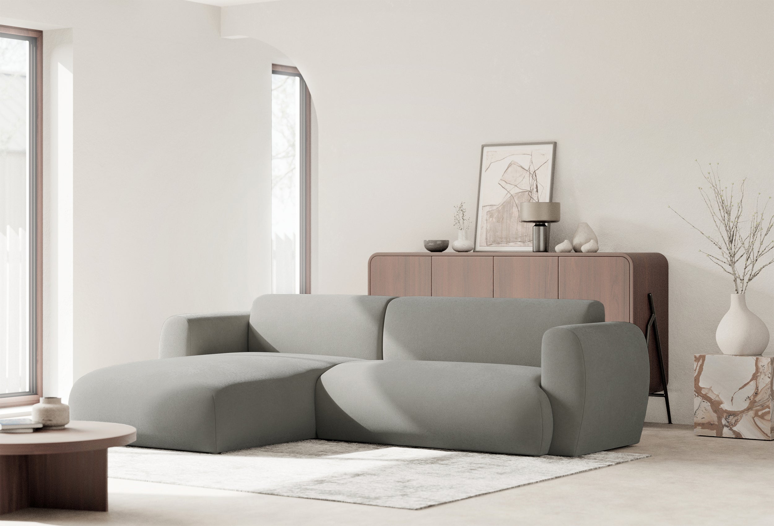 selsey-emia-ecksofa-l-links-mit-schlaffunktion-hellgrauer-chenille-leicht-zu-rei image 4
