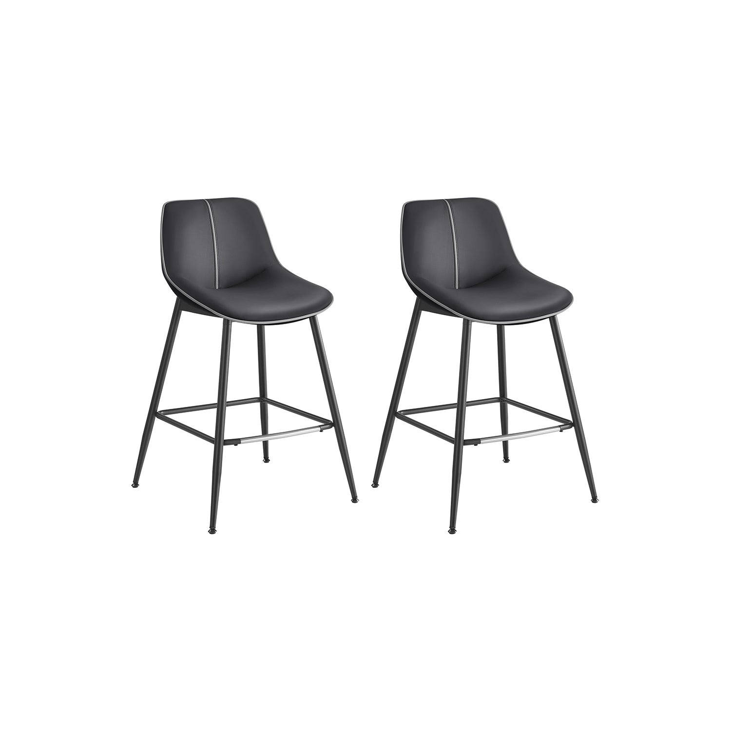 vasagle-barhocker-2er-set-mit-r-ckenlehne-barstuhl-hoch-f-r-k-che-und-bar image 1