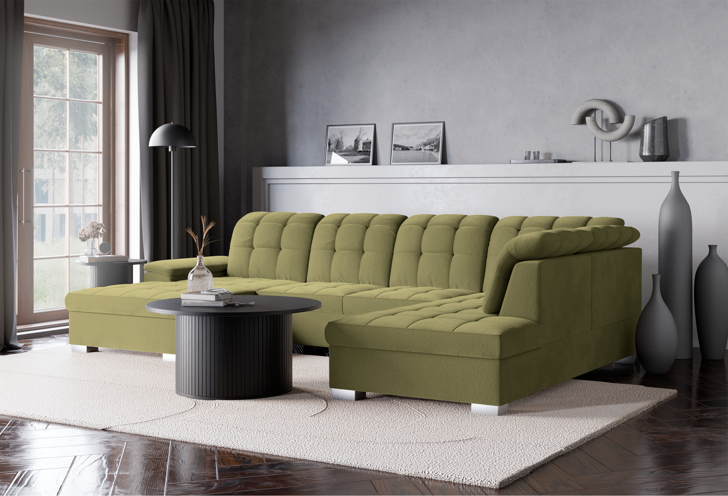 selsey-jamaal-ecksofa-mit-schlaffunktion-u-f-rmig-links-mit-stauraum-olivgr-n-sa image 3