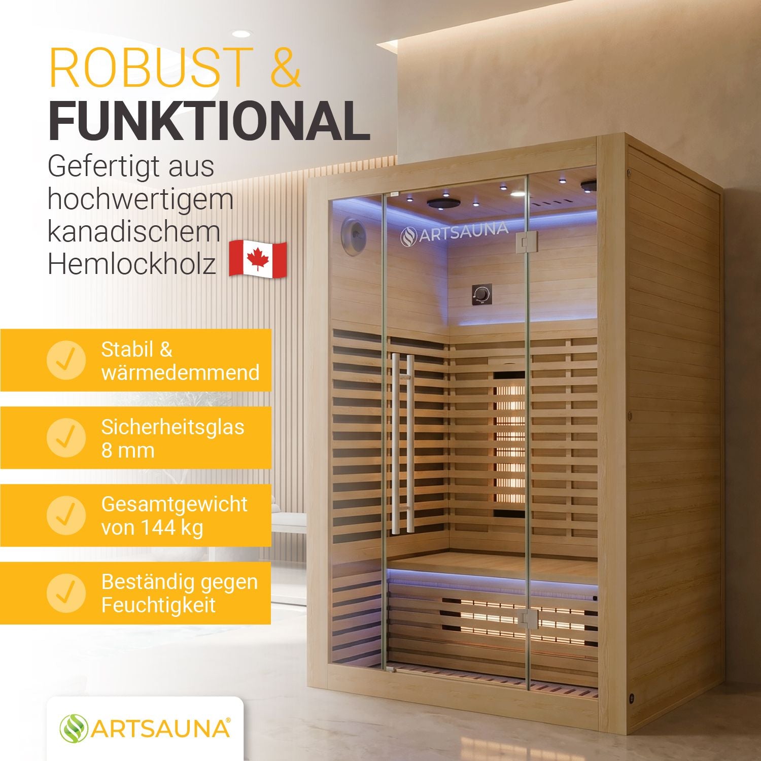 juskys-infrarotkabine-trondheim-120-natur-f-r-2-personen image 3