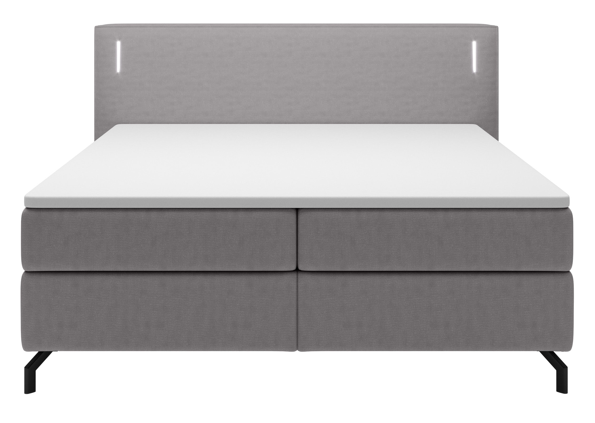 selsey-lanko-kontinentales-bett-140x200-cm-mit-topper-und-beleuchtung-grauer-sam image 3