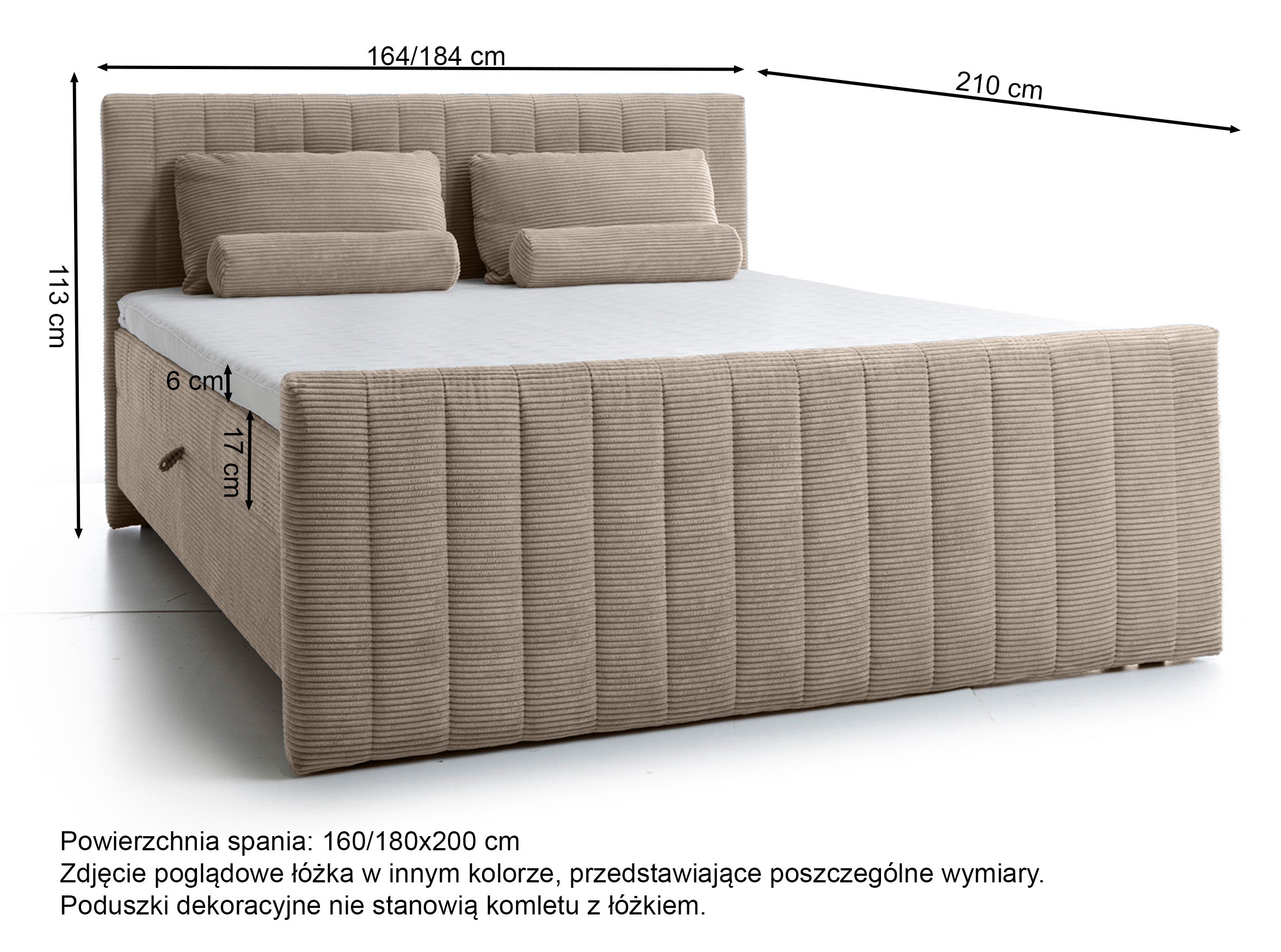 selsey-lullabino-kontinentales-bett-180x200-cm-mit-stauraum-und-topper-grau-beig image 6