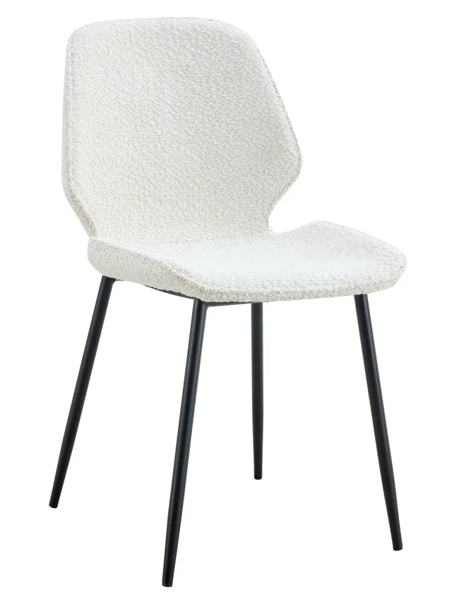 selsey-rablart-polsterstuhl-mit-teddy-stoff-creme-schwarze-beine image 1