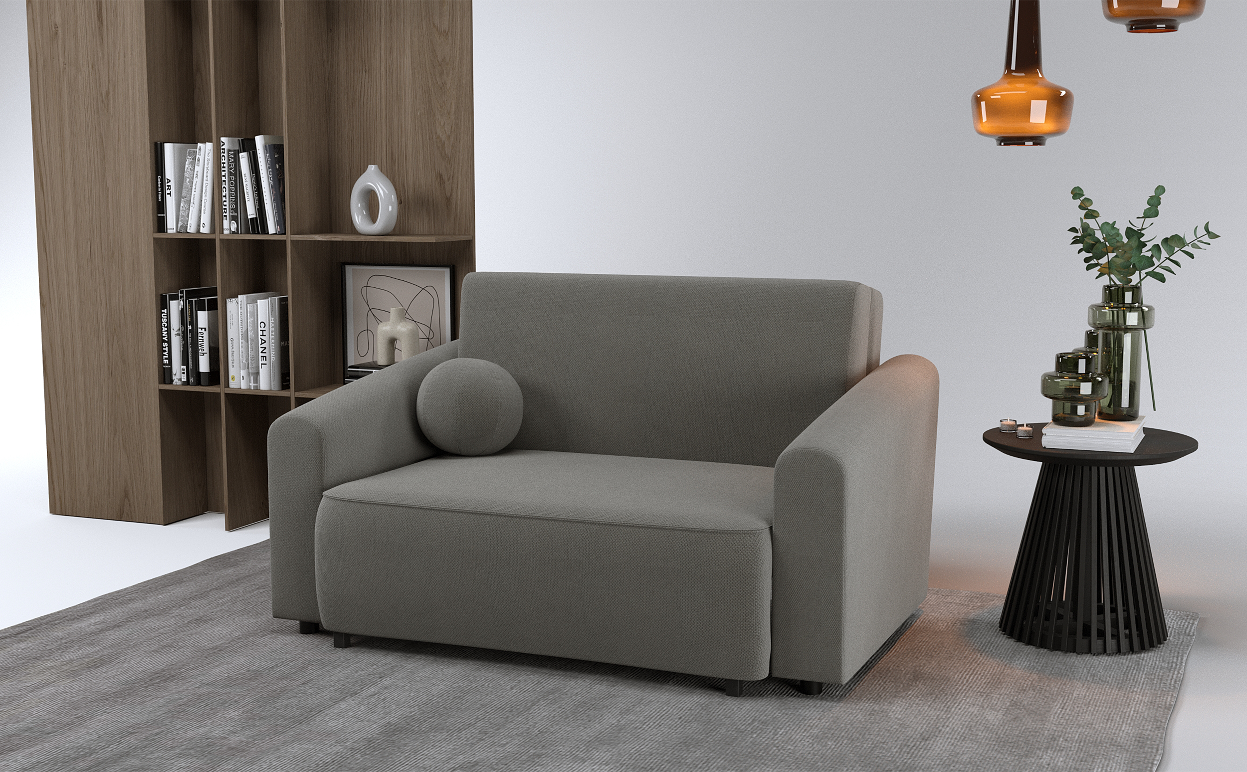 selsey-stevio-zweisitz-sofa-150-cm-ausklappbar-dunkelgrau-chenille-stauraum image 2