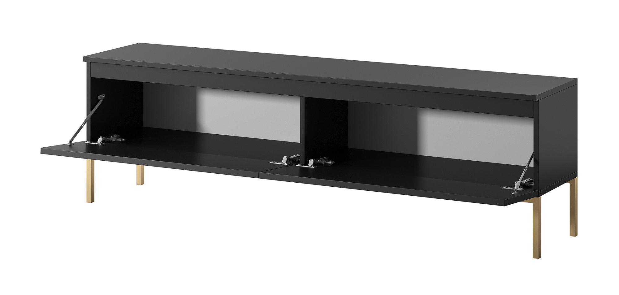selsey-bemmi-tv-schrank-150-cm-schwarz-mit-goldenen-beinen image 4