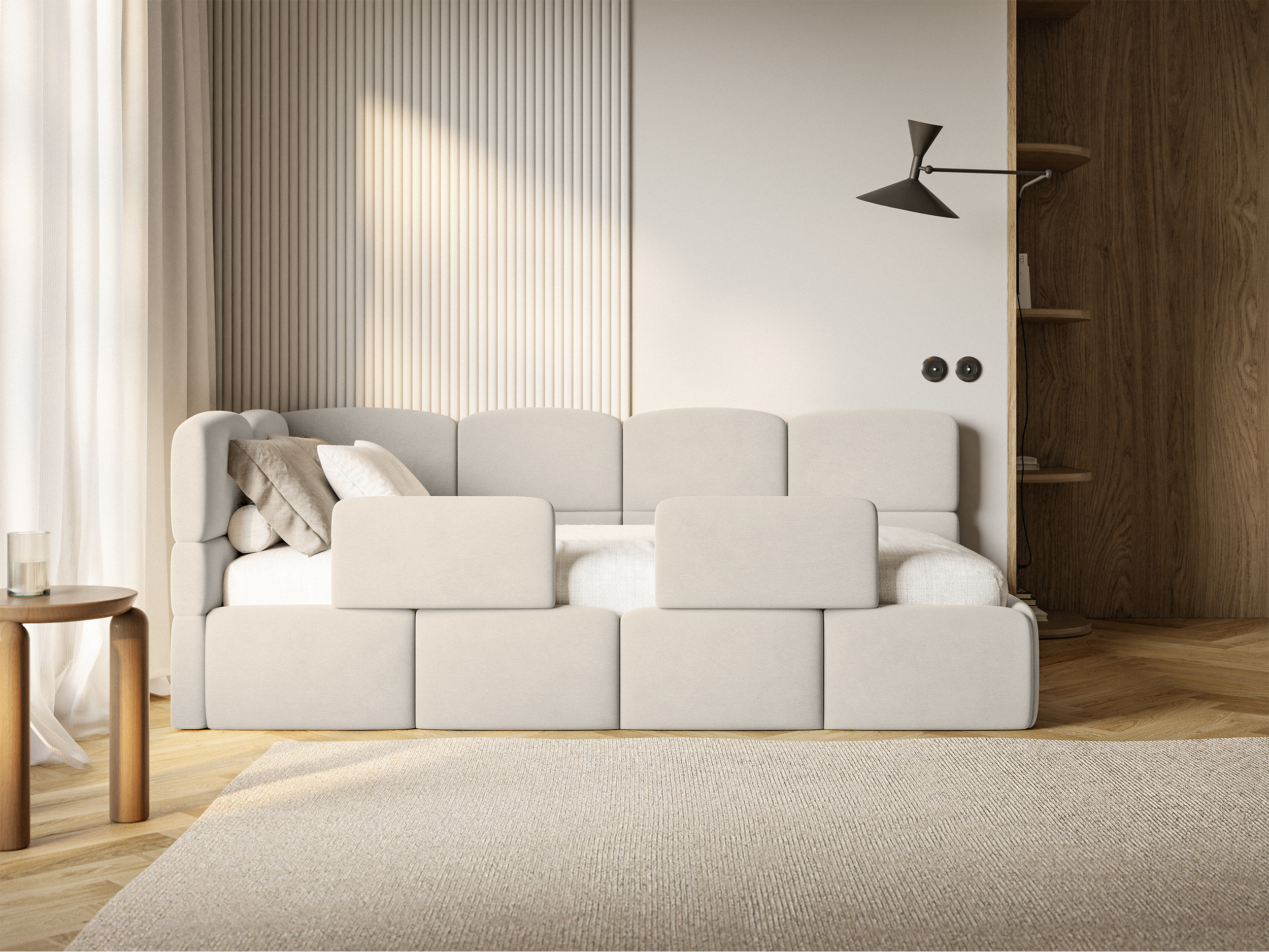 selsey-cloudy-jugendbett-90x200-cm-links-hellbeige-velours-mit-matratze-und-stau image 5