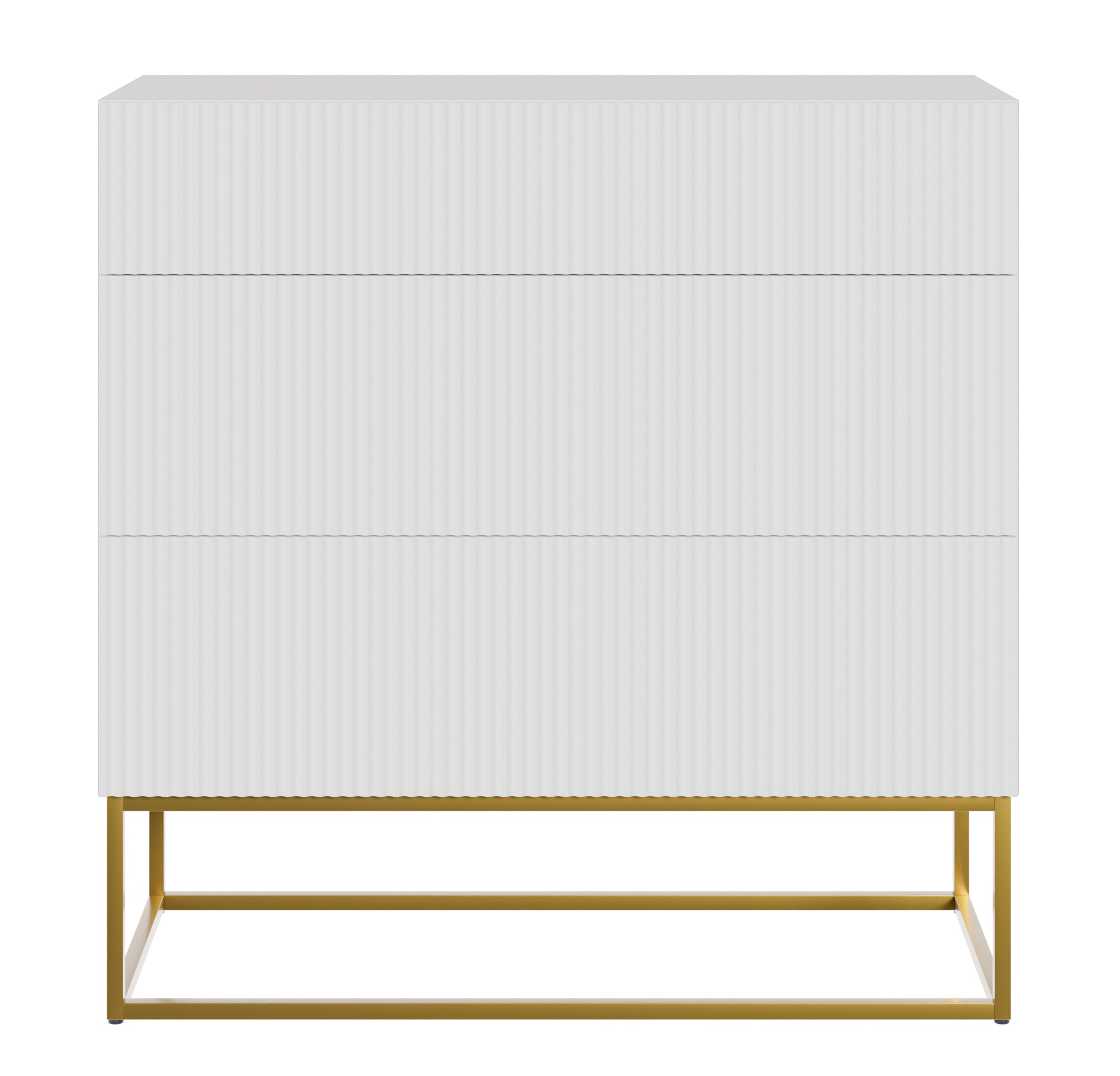 selsey-veldio-kommode-90-cm-mit-3-schubladen-und-gefr-ster-front-wei-mit-goldene image 4