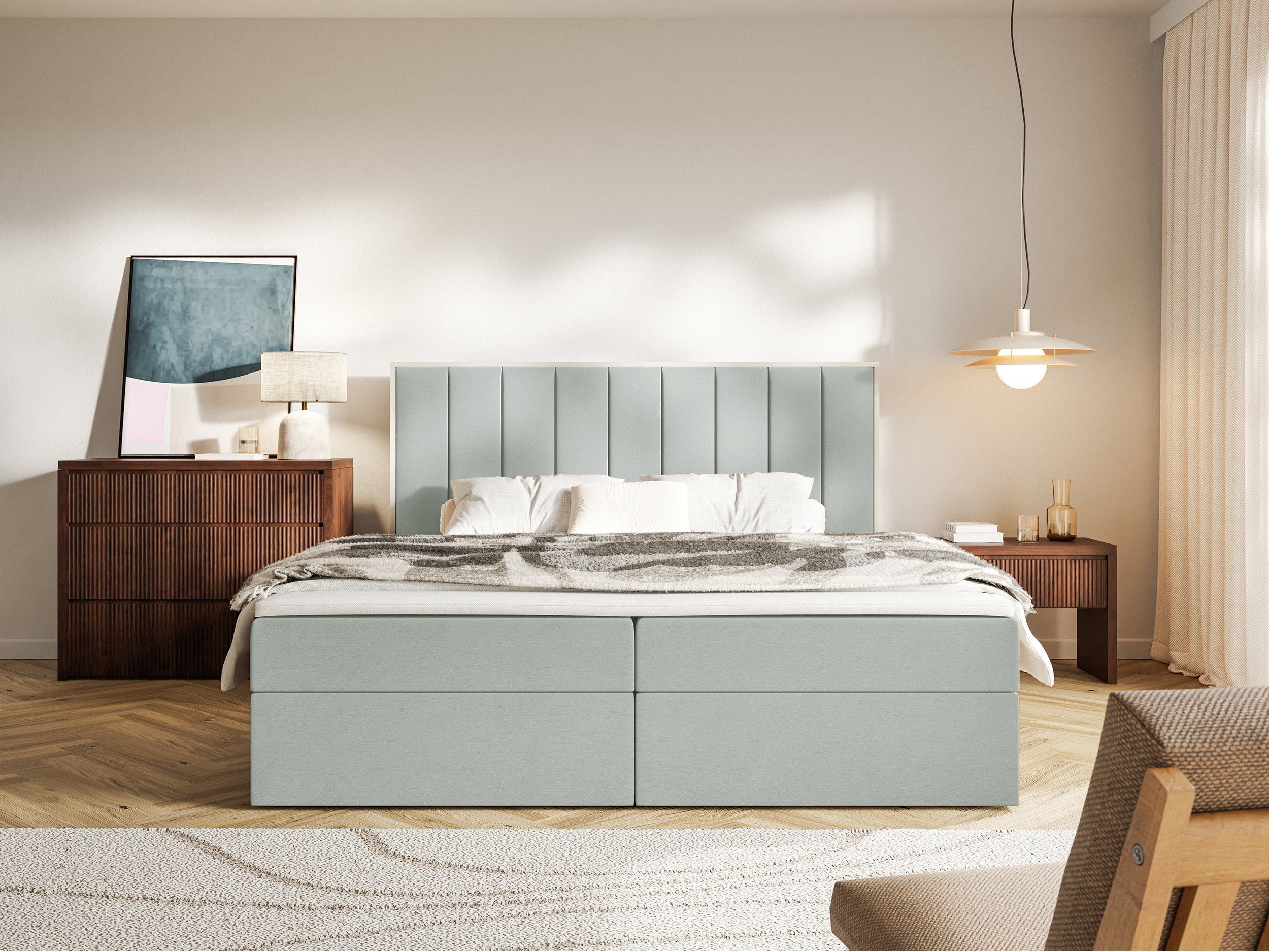 selsey-togents-kontinentalbett-140x200-cm-mit-stauraum-und-topper-salbeigr-ner-v image 3