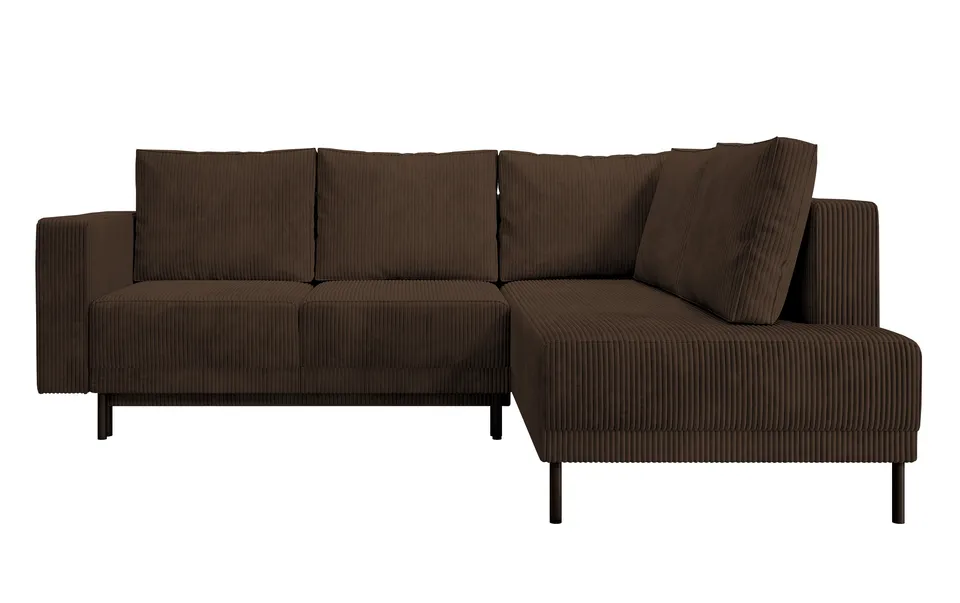 selsey-rodario-ecksofa-rechtsseitig-mit-schlaffunktion-und-bettkasten-dunkelbrau image 1