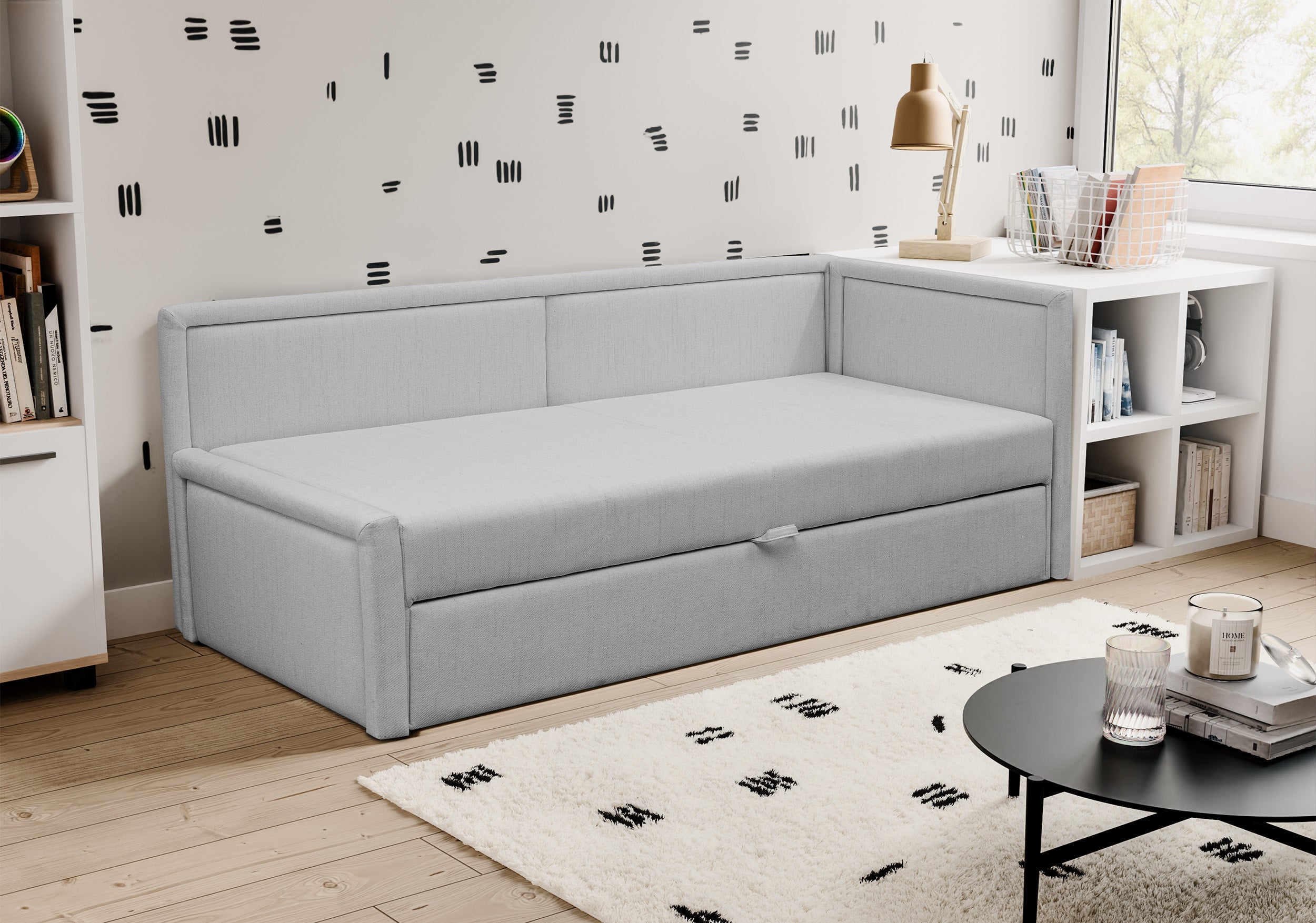 selsey-caprili-ausziehbares-doppelbett-hellgrau-flechtmuster-universell image 2
