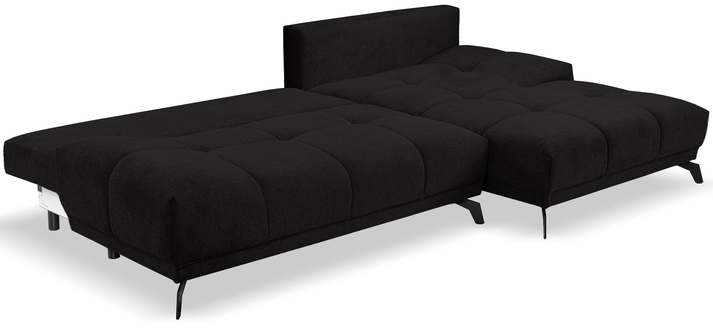 selsey-felipe-ecksofa-mit-schlaffunktion-l-form-rechts-schwarzer-chenille image 7