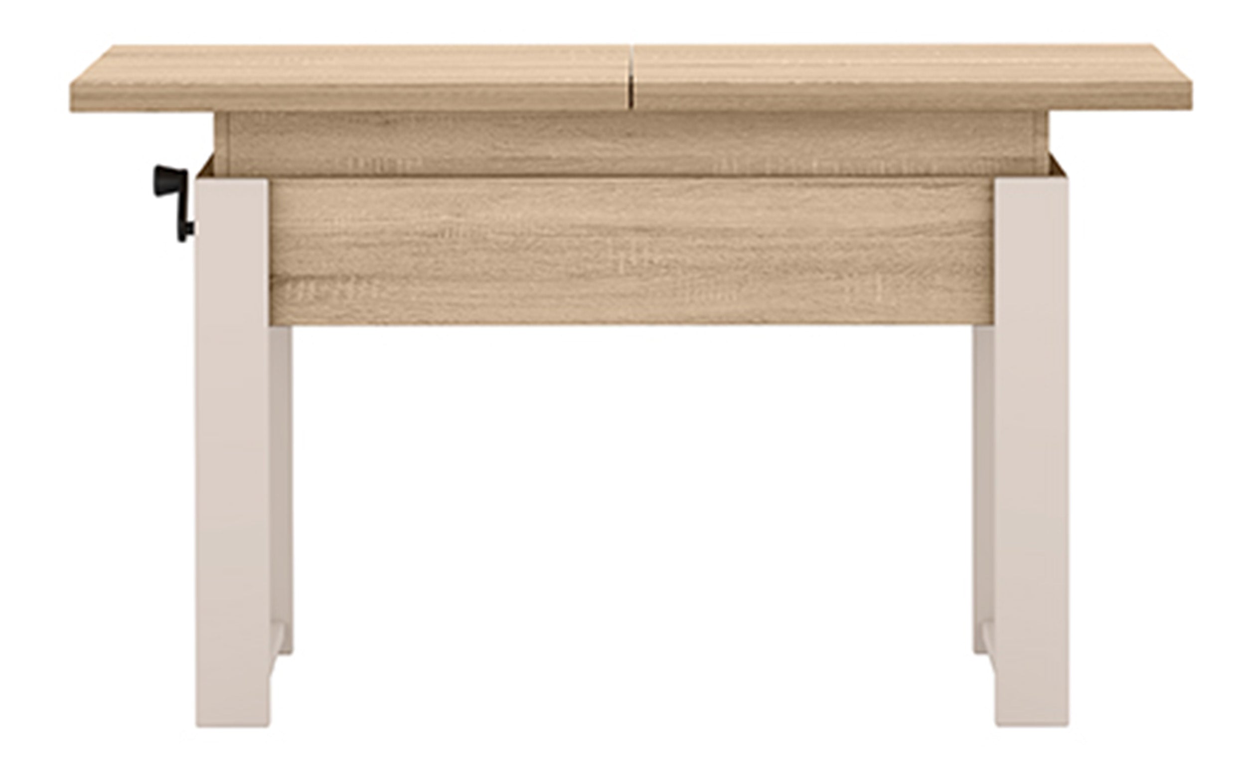 selsey-hugo-ausziehbarer-couchtisch-120-157-x-67-cm-sonoma-eiche-mit-kaschmirbei image 6
