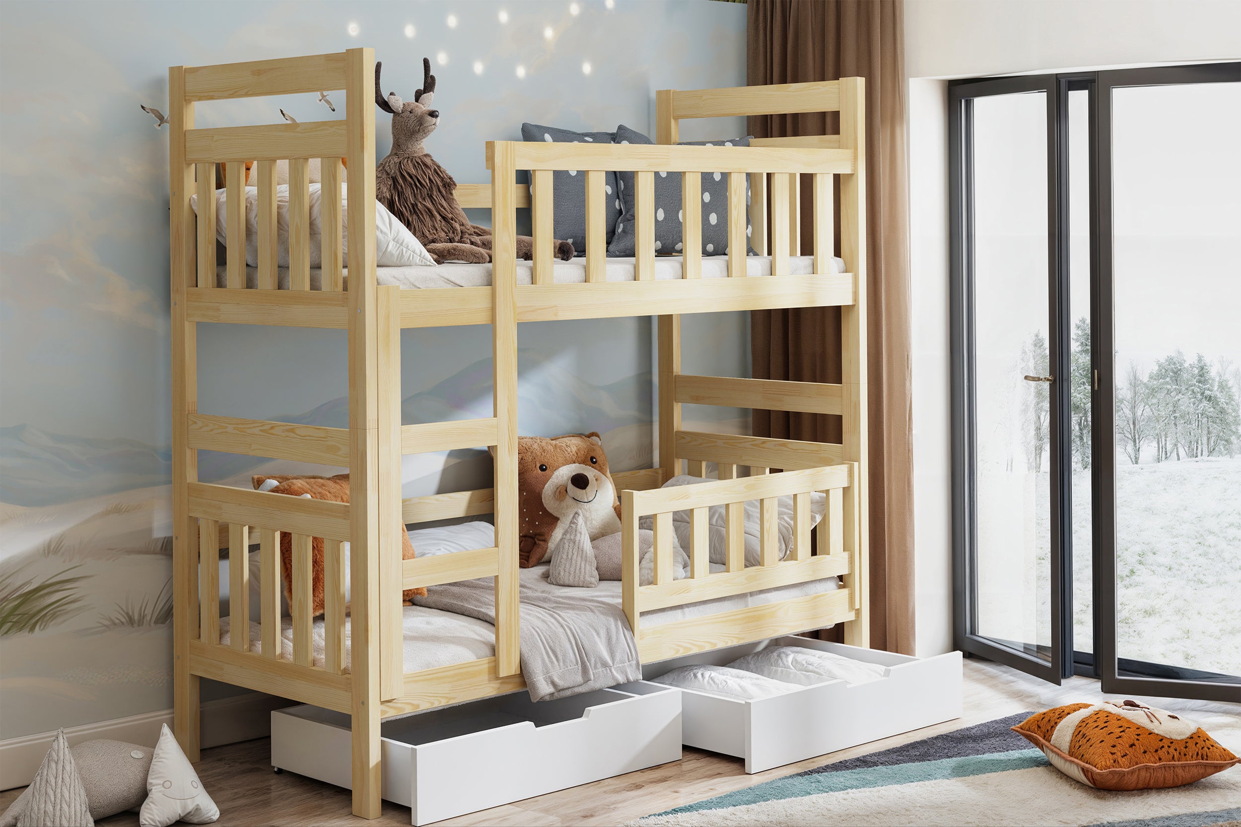 selsey-dromi-etagenbett-80x185-cm-mit-schubladen-kiefer image 3